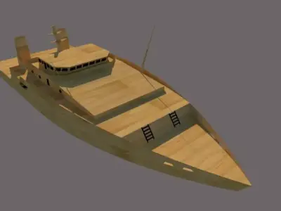 Coast Guard RC Boat 3D model