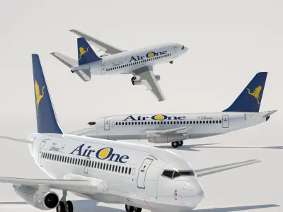 737 200 Collection Eight Europe Airlines 3D model