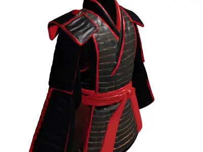Traditional Samurai Armor Suit 3D model