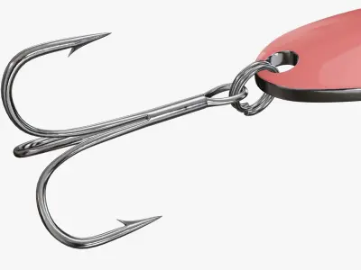 Fishing spoon bait 05 3D model