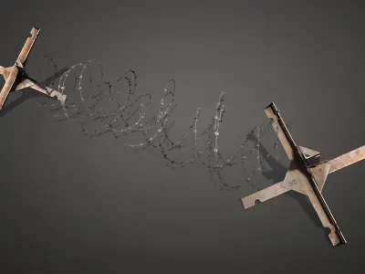 Defense Line Vol3 - Barrier Breaker Free low-poly 3D model