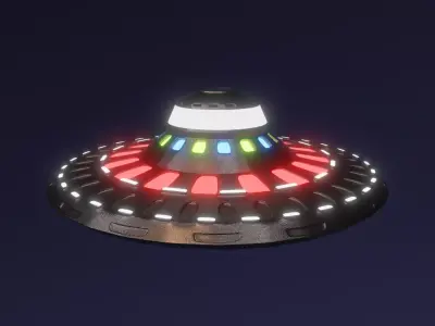 Spacial UFO - OVNI - Space Ship - Flying Saucer 3D model 1 3D model