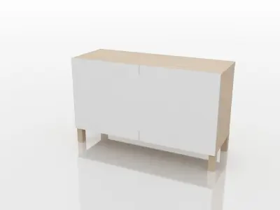 Ikea BESTA cabinet collection Free 3D model