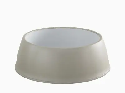 Plastic Dog Bowl B 05 Low-poly 3D model