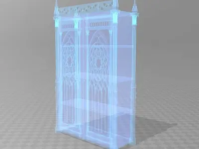 Gothic cabinet Free 3D model