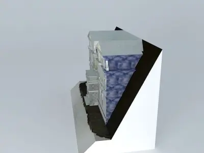 PASSMORE EDWARDS INSTITUTE - Front Elevation 3D Sketch 3D model