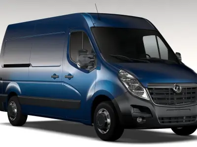 Vauxhall Movano L2H2 Van 2016 3D model