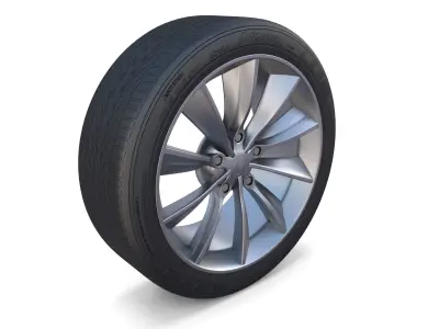 Tesla Model X Wheel 3D model