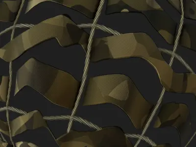 Seamless Camouflage Military PBR Material Net Textures Texture