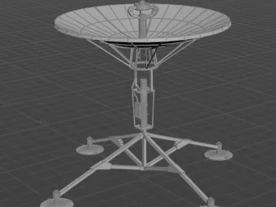 antennas 20 pieces Low-poly 3D model