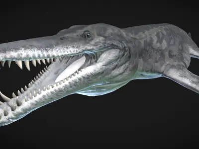 Kronosaurus Low-poly 3D model