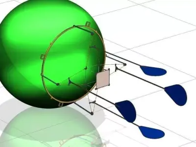 Air jelly fish Free 3D model