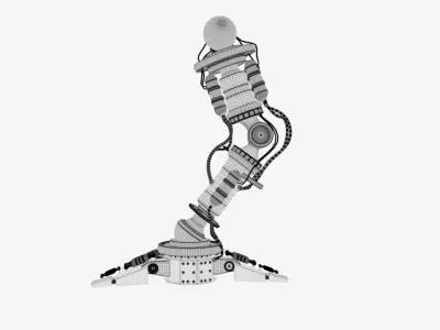 sci-fi robotic machine 3D model