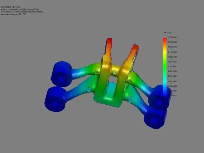 GE jet engine bracket V1 Free 3D model