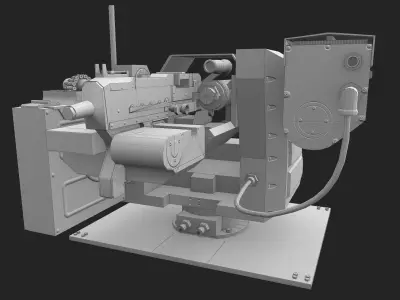 Pitbull RWS Low-poly 3D model