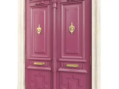 Entrance classic door 103 3D model