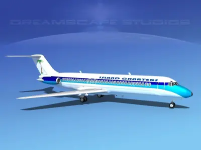 Douglas DC-9-30 Island Charters 3D model
