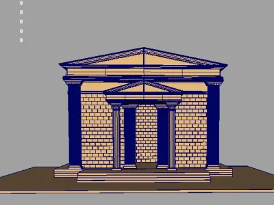 Roman Ancient Building 3D model