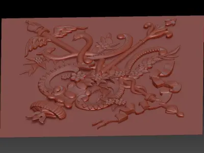 3D FLORAL DESIGN Free 3D model