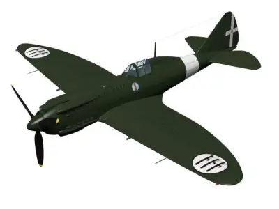 Reggiane Re2004 3D model