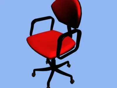 3D chair office Low-poly 3D model