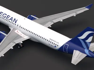 Aegean Airlines A320 NEO 3D model