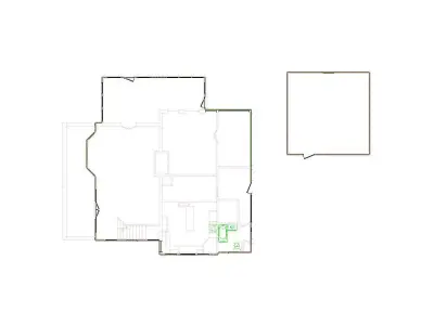 Detailed Exterior Sketch by Interior - 4501-5000 SF - Xactimate 3D model