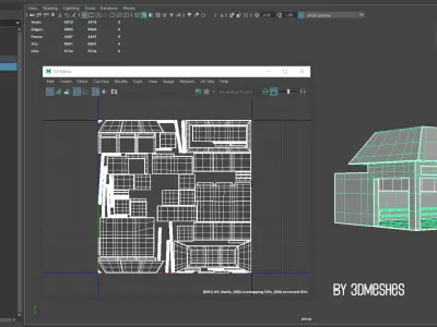 AIR BASE 8 - Dock 1 -  Vehicles Low-poly 3D model