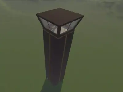 Military Control Building - Game Ready 3D Model PBR Low Poly Low-poly 3D model