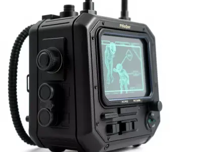 Retro Military Tactical Device Model Pack Low-poly 3D model