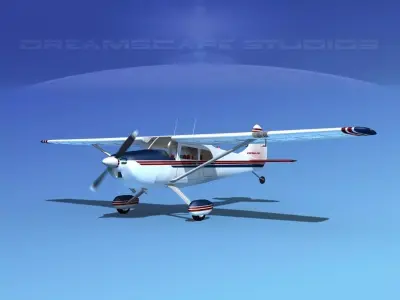 Cessna 170 V09 3D model
