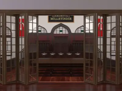 TBBM ILK KURUL SALONU - First Parliament Boardroom of Turkey 3D model