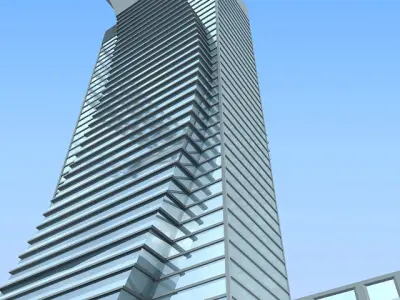3D Building 84 3D model