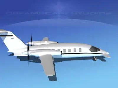 Piaggio P180 Avanti V02 3D model
