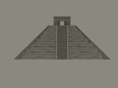 Mayan Temple Low-poly 3D model