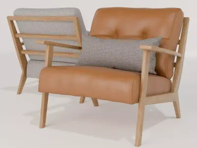 Armchair Timon Free 3D model