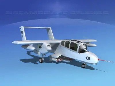 Rockwell OV-10 Bronco USAF 2 3D model