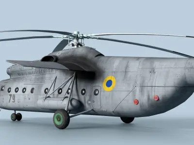 Mil Mi-6 Hook Low-poly 3D model