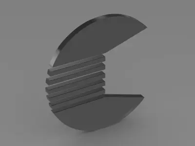 Quant logo 3D model