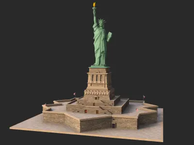 Statue of Liberty 3D model