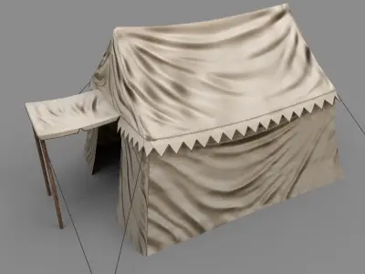Big Tent Low-poly 3D model
