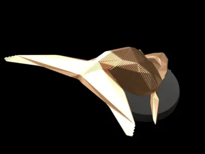 Parametric Blue  Low-poly 3D model