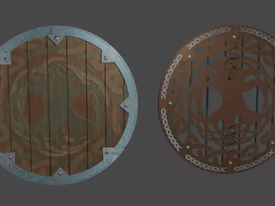 Viking Shield - Midgard 3D model