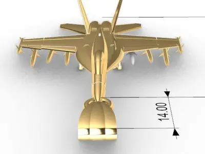 Boeing FA - 18 Super Hornet 3D print model