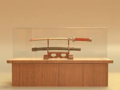 laos Katana Game asset Low-poly 3D model