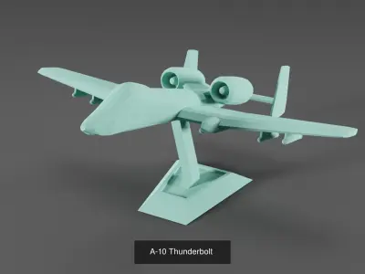 3D Printable Planes 3D Model Collection