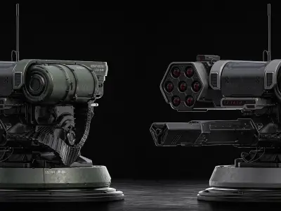 Defense Turret 3D model