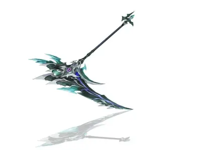 Succubus Scythe Low-poly 3D model