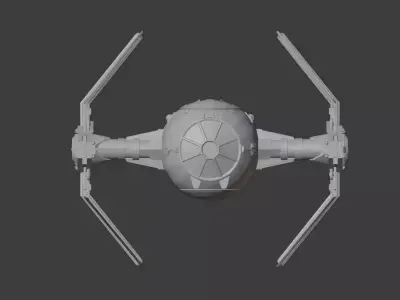 Tie Interceptor 3D model