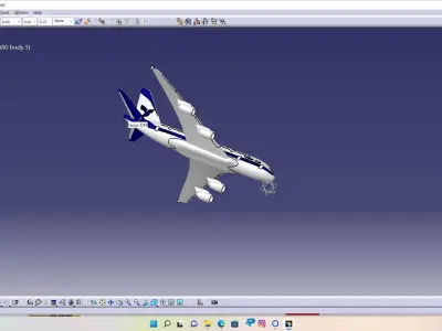 Airbus A380 IRAN AIR HOMA 3D model